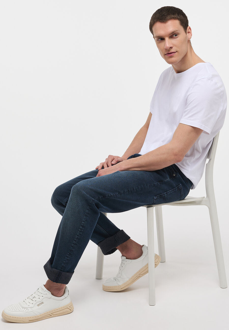 MUSTANG Orlando Slim Męskie Spodnie Jeansowe Denim Blue 1013321 5000 983