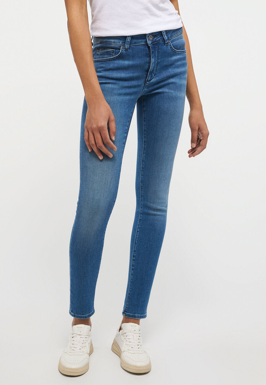 Mustang Shelby Skinny Damskie Spodnie Jeansowe Jeansy Dżinsy Denim Blue 1013581 5000 502