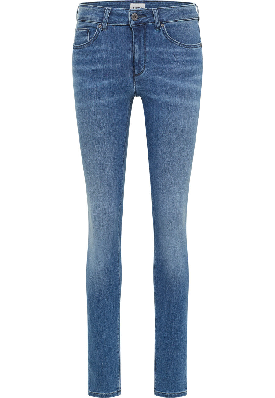 MUSTANG SHELBY SKINNY DAMSKIE SPODNIE JEANSOWE JEANSY DŻINSY DENIM BLUE 1013581 5000 502