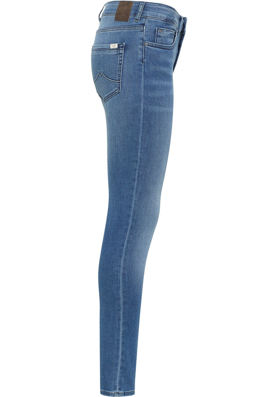 MUSTANG SHELBY SKINNY DAMSKIE SPODNIE JEANSOWE JEANSY DŻINSY DENIM BLUE 1013581 5000 502