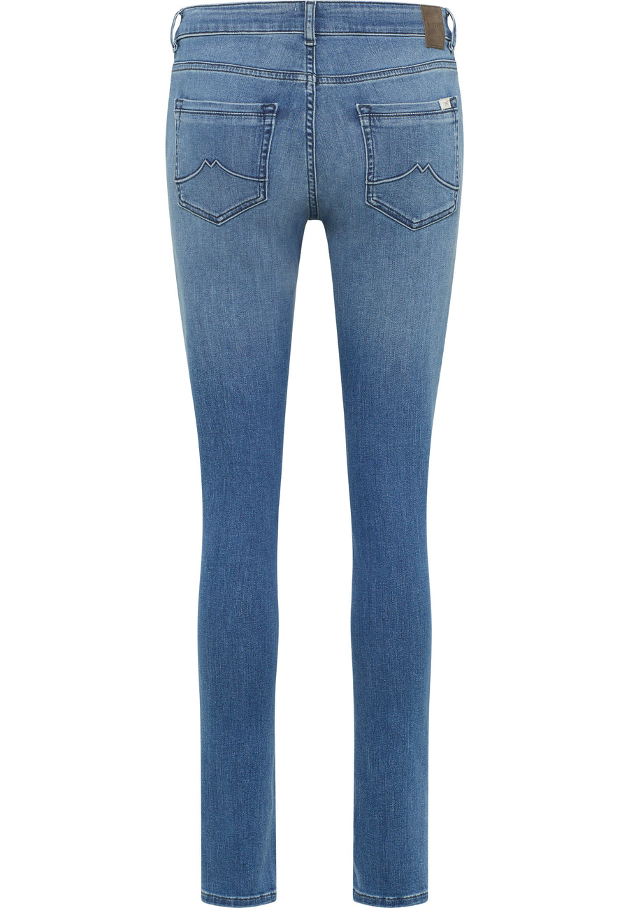 MUSTANG SHELBY SKINNY DAMSKIE SPODNIE JEANSOWE JEANSY DŻINSY DENIM BLUE 1013581 5000 502