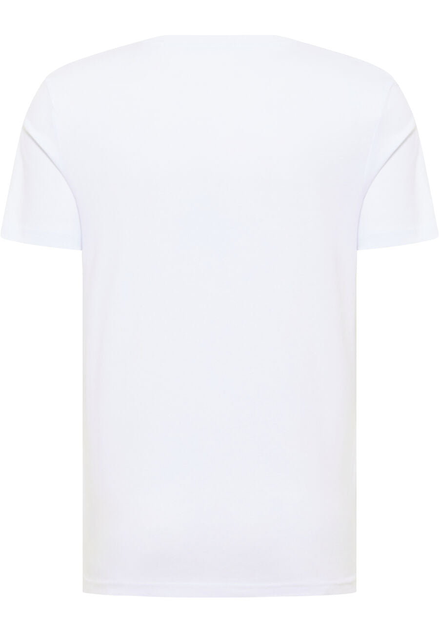 MUSTANG STYLE ALEX C LOGO TEE MĘSKI T-SHIRT KOSZULKA LOGO NADRUK GENERAL WHITE 1013223 2045