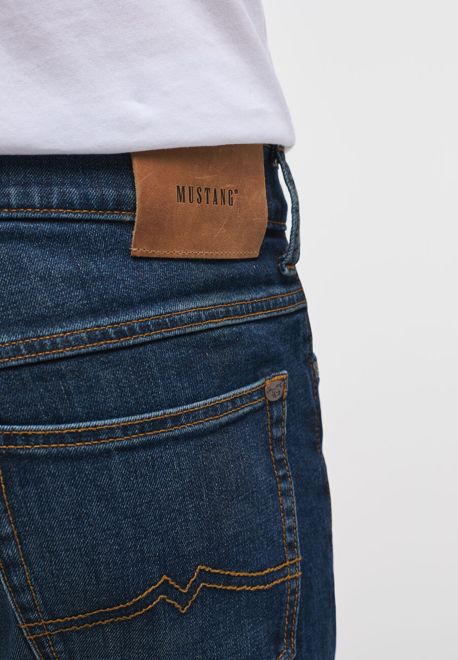 MUSTANG TRAMPER STRAIGHT MĘSKIE SPODNIE JEANSOWE DENIM BLUE 1013717 5000 883