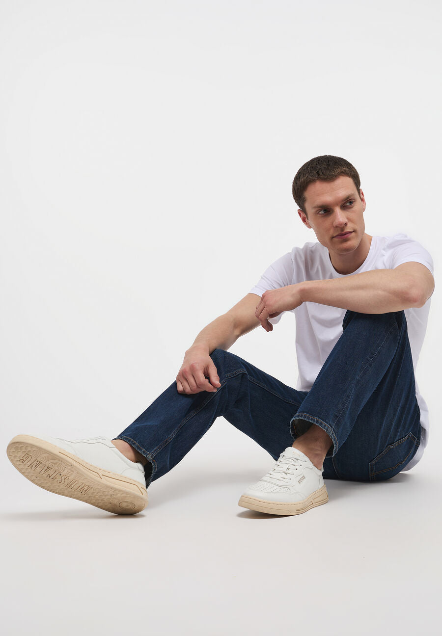 MUSTANG TRAMPER STRAIGHT MĘSKIE SPODNIE JEANSOWE DENIM BLUE 1013717 5000 883