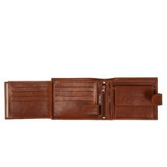 Skórzany Portfel Męski Mustang Triest Wallet Side Opening Cognac 06.102831