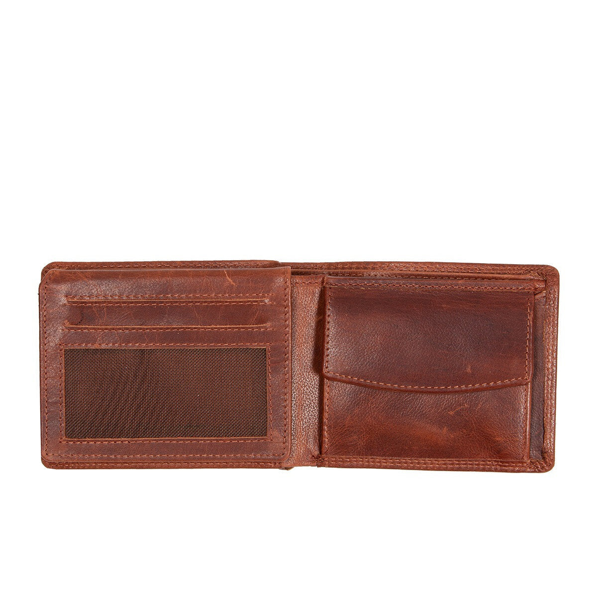 MUSTANG UDINE WALLET MĘSKI SKÓRZANY PORTFEL PREMIUM POJEMNY NA KARTY SKÓRA COGNAC 06.101831