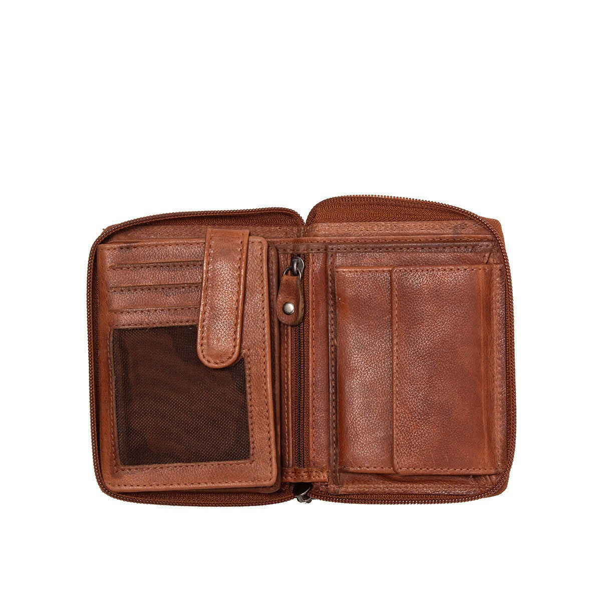 Skórzany Portfel Uniwersalny Mustang Udine Wallet Cognac 06.102131