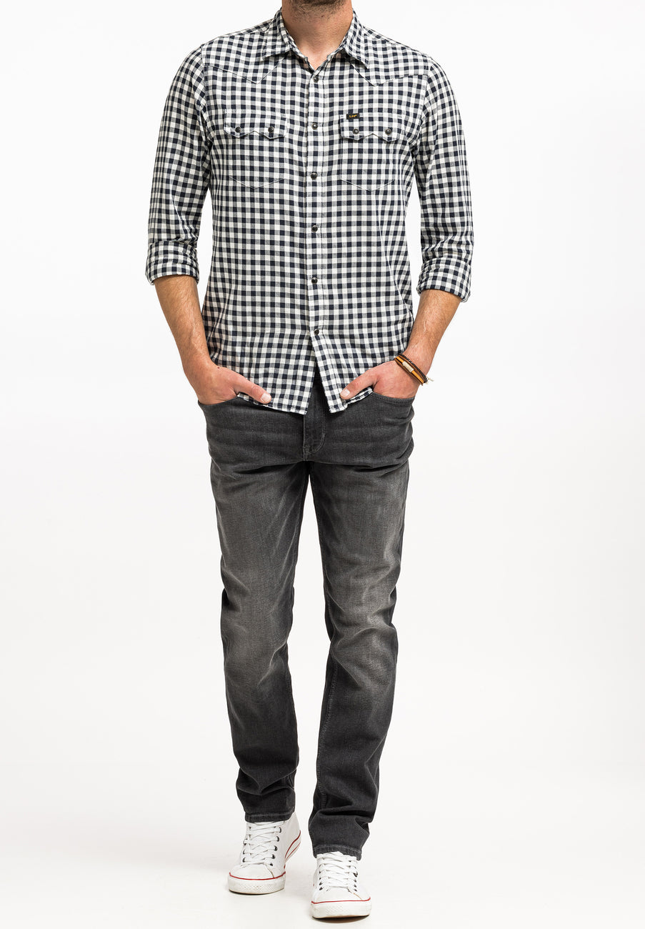 MUSTANG VEGAS SLIM MĘSKIE SPODNIE JEANSOWE JEANSY DŻINSY DENIM BLACK 1015044 4000 883