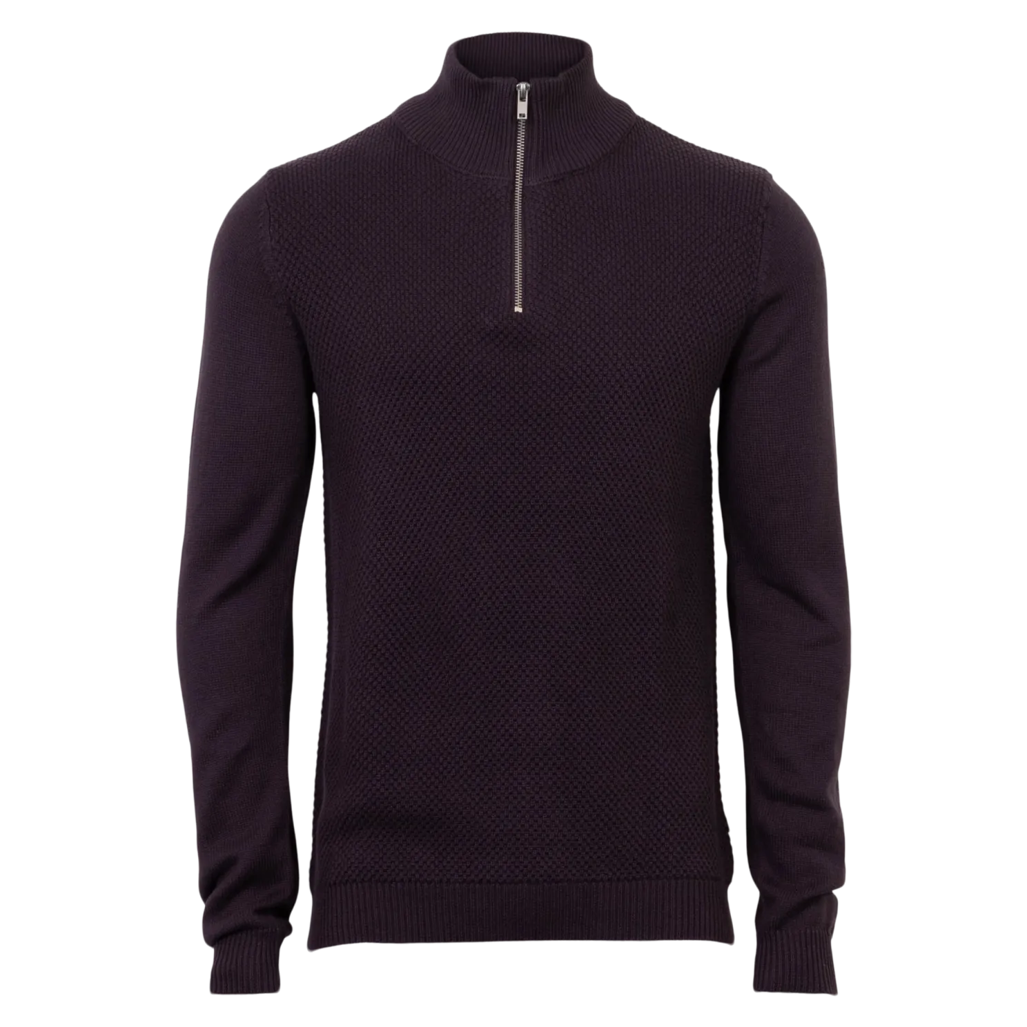 Marcus męski T-SHIRT STRIK Langdon Half Zip DARK PLUM 21-200161 8013