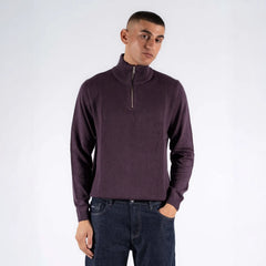 Marcus męski T-SHIRT STRIK Langdon Half Zip DARK PLUM 21-200161 8013