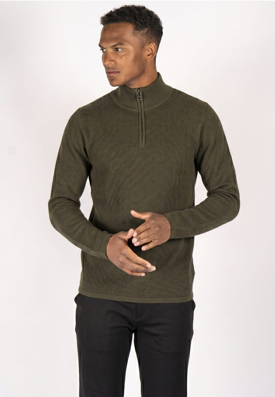 Marcus męski sweter STRIK Langdon Half Zip 21-200161 5552