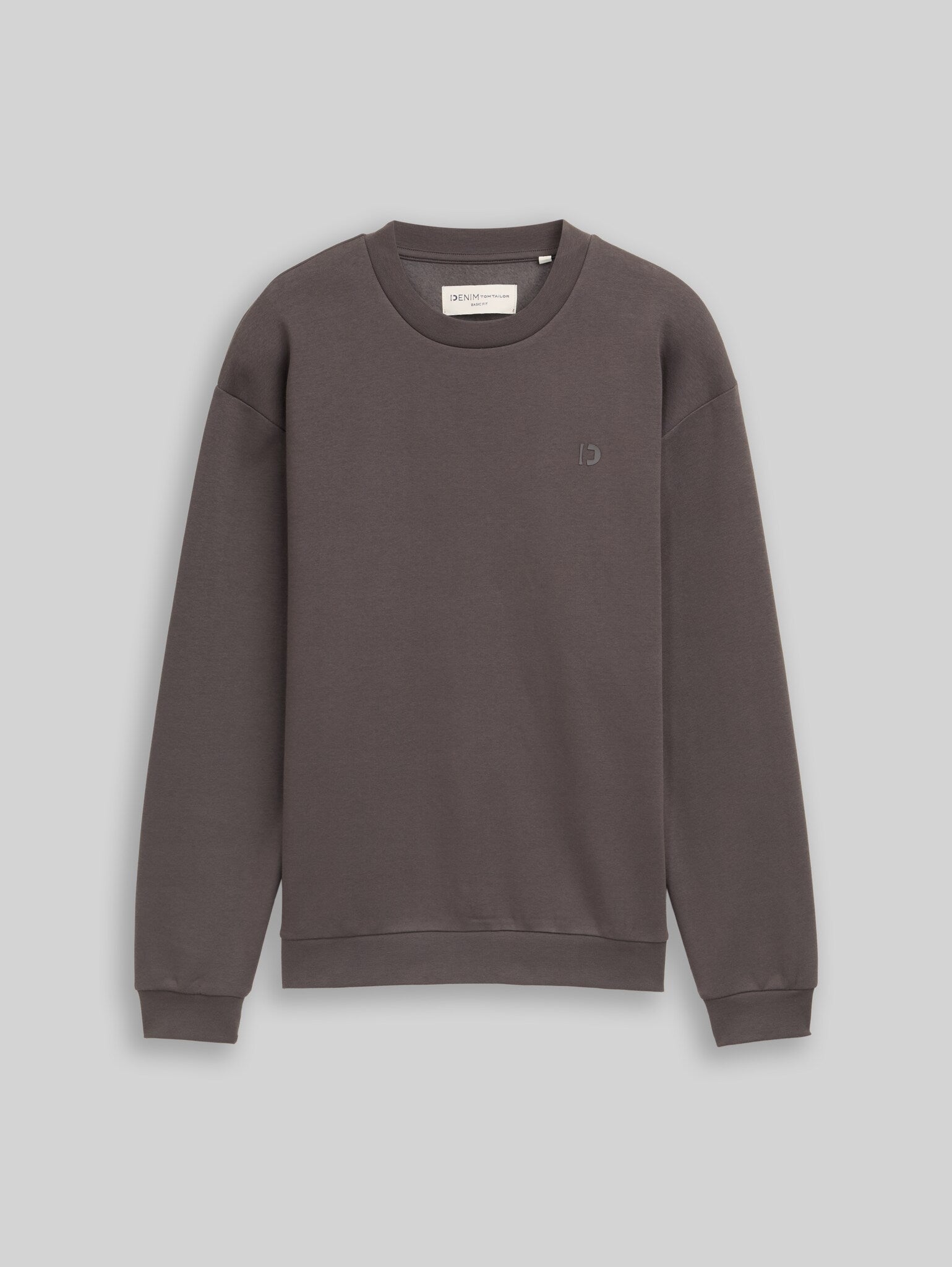 Męska Bluza Tom Tailor Crewneck Sweatshirt Pavement Grey 1045957 11587