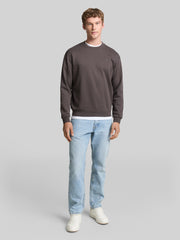 Męska Bluza Tom Tailor Crewneck Sweatshirt Pavement Grey 1045957 11587