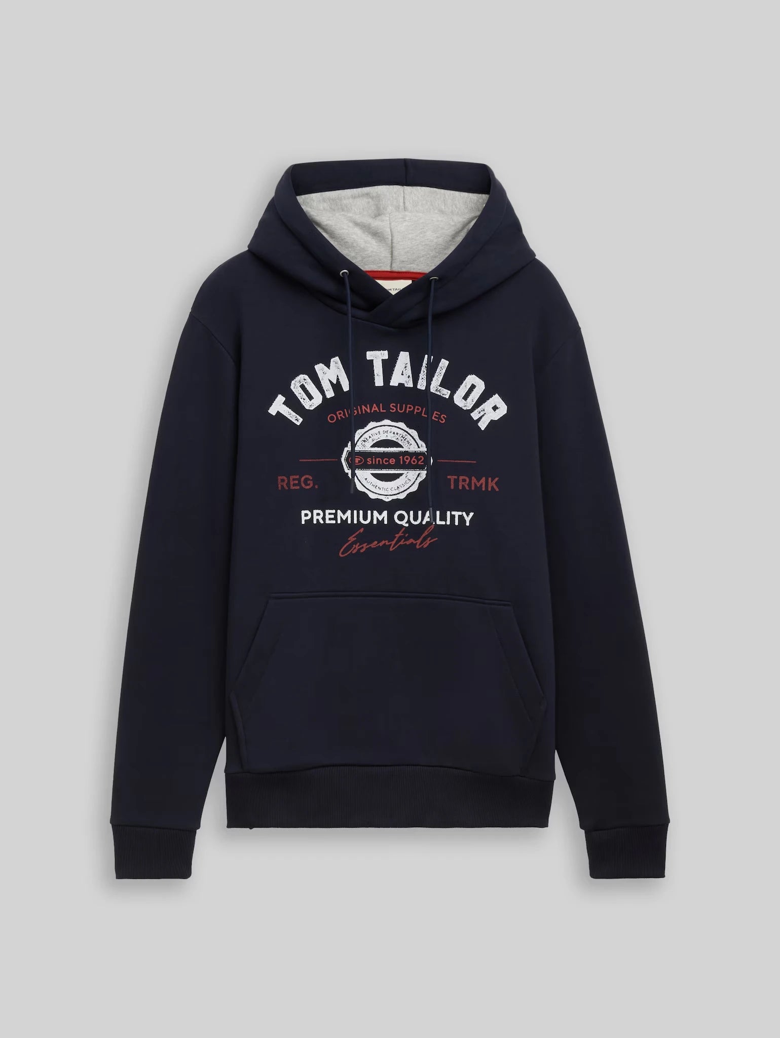 Męska Bluza Tom Tailor Printed Hoodie Sky Captain Blue 1043292 10668