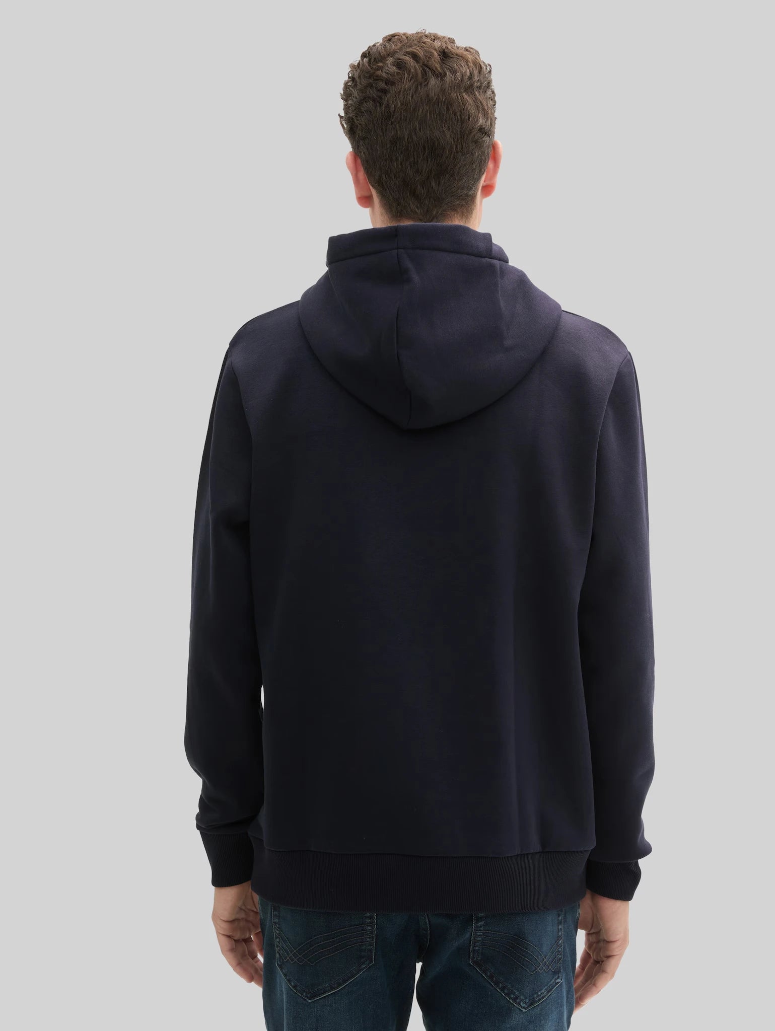 Męska Bluza Tom Tailor Printed Hoodie Sky Captain Blue 1043292 10668