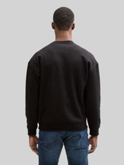 Męska Bluza Tom Tailor Relaxed Printed Crewneck Black 1045579 29999