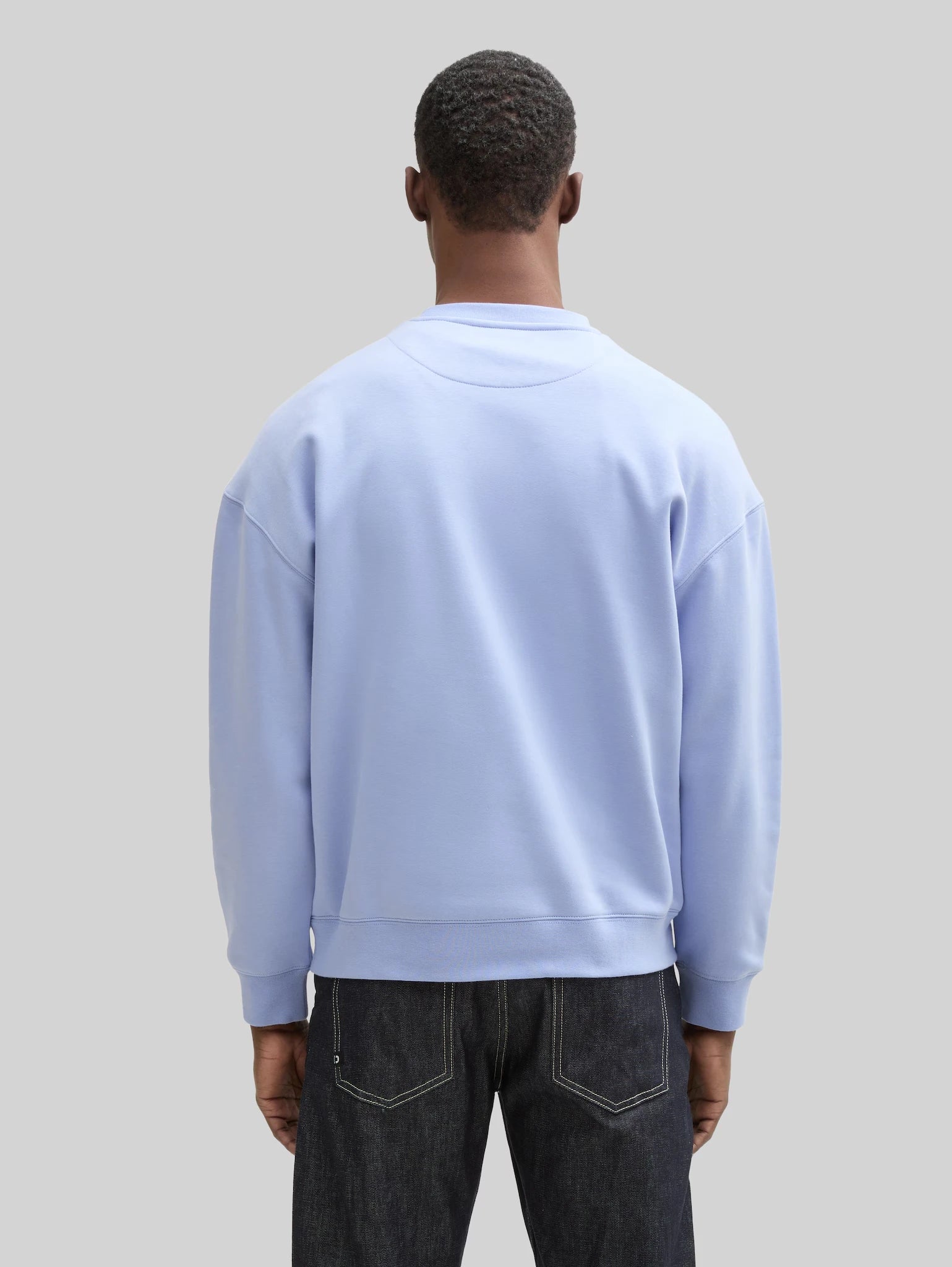 Męska Bluza Tom Tailor Relaxed Printed Crewneck Brunnera Blue 1045579 11486