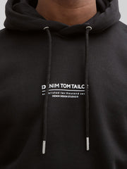 Męska Bluza Tom Tailor Relaxed Printed Hoodie Black 1045580 29999