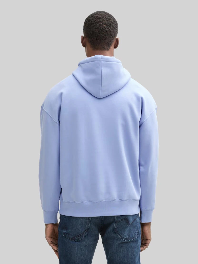 Męska Bluza Tom Tailor Relaxed Printed Hoodie Brunnera Blue 1045580 11486
