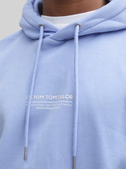 Męska Bluza Tom Tailor Relaxed Printed Hoodie Brunnera Blue 1045580 11486