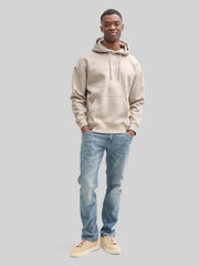 Męska Bluza Tom Tailor Relaxed Printed Hoodie Light Dove Grey 1045580 11754