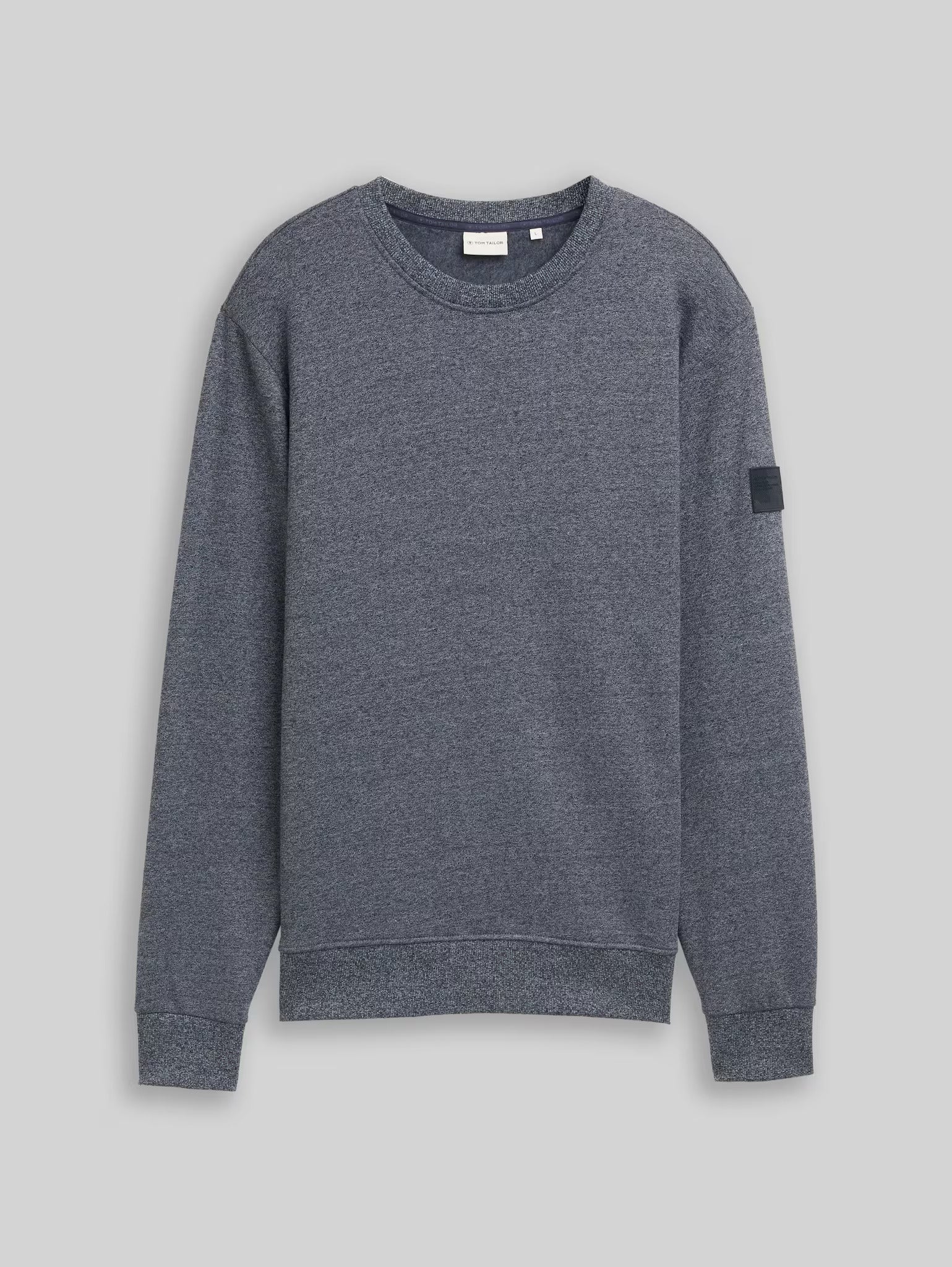 Męska Bluza Tom Tailor Structured Crewneck Navy Grindle Structure 1047803 19932