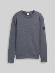 Męska Bluza Tom Tailor Structured Crewneck Navy Grindle Structure 1047803 19932
