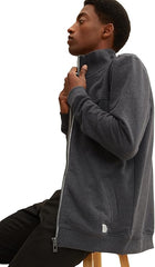 Męska Bluza Tom Tailor Sweat Jacket Cutline Dark Grey Melange 1021269 11086