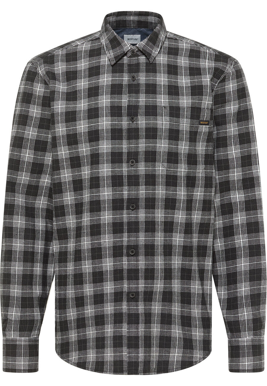 Męska Koszula MUSTANG Eastbridge Grunge Check Grey 1015625 12646