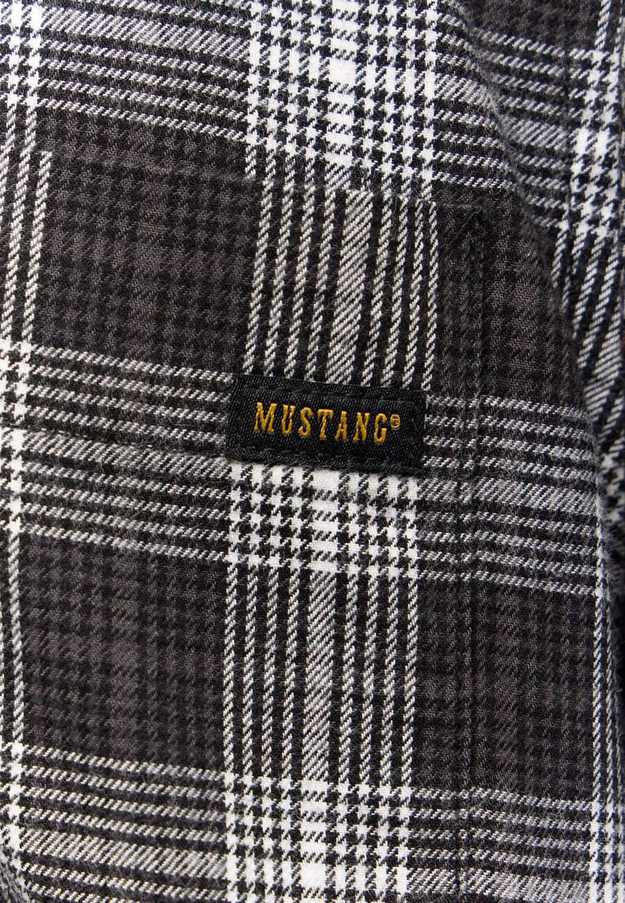 Męska Koszula MUSTANG Eastbridge Grunge Check Grey 1015625 12646