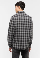 Męska Koszula MUSTANG Eastbridge Grunge Check Grey 1015625 12646