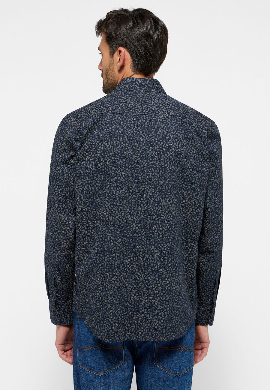 Męska Koszula MUSTANG Elmore Allover Print on Dark Blue 1015906 12673