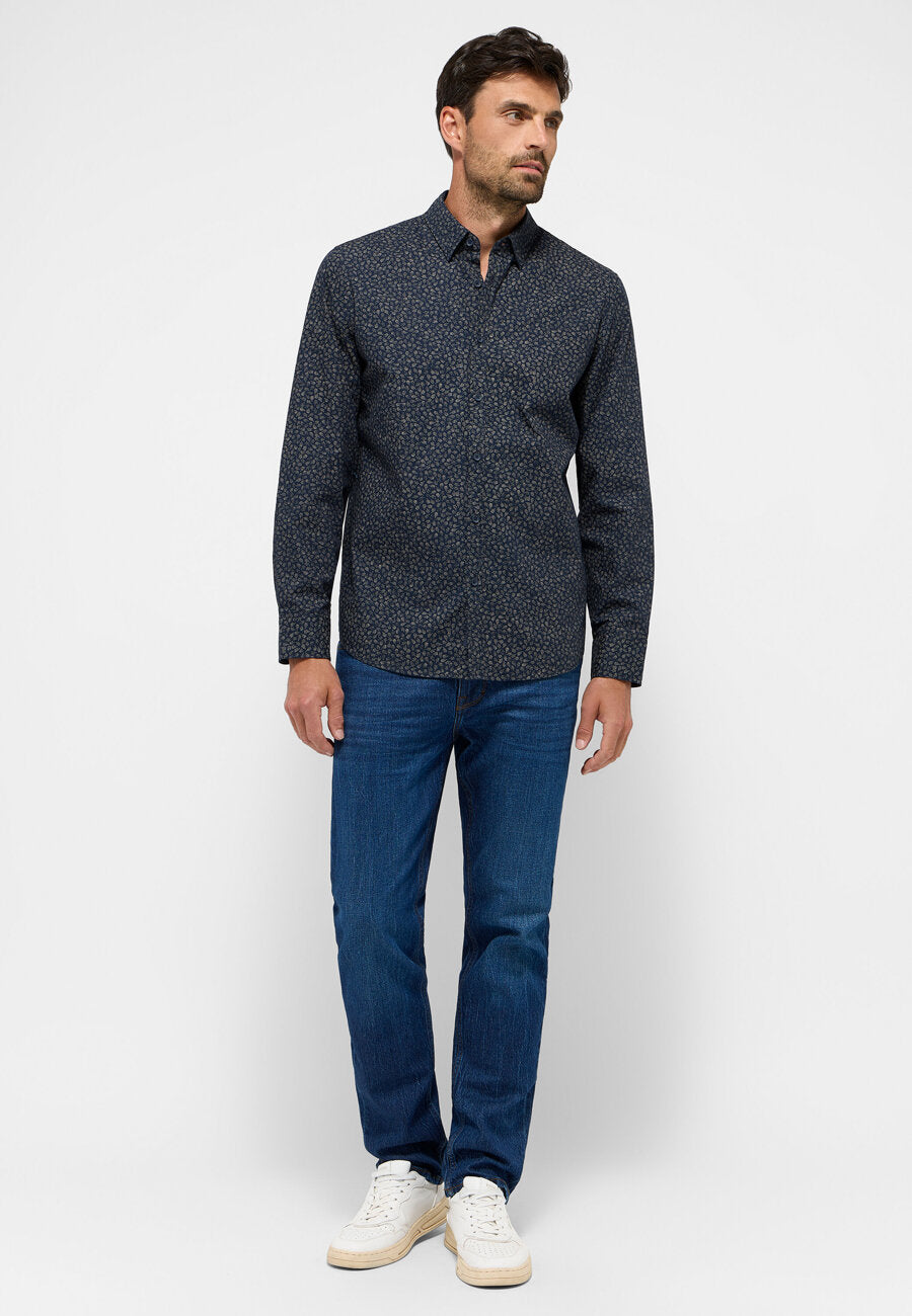 Męska Koszula MUSTANG Elmore Allover Print on Dark Blue 1015906 12673