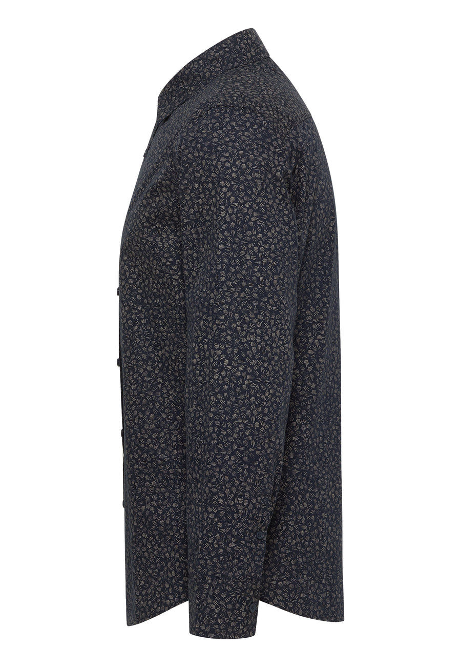 Męska Koszula MUSTANG Elmore Allover Print on Dark Blue 1015906 12673