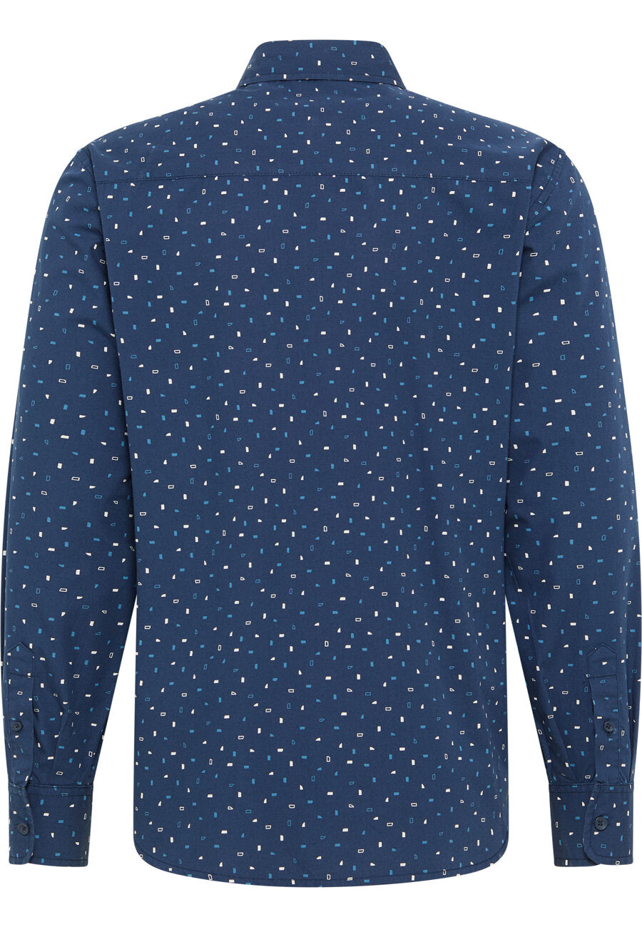 Męska Koszula MUSTANG Elmore Aop On Dark Blue 1014762 12546