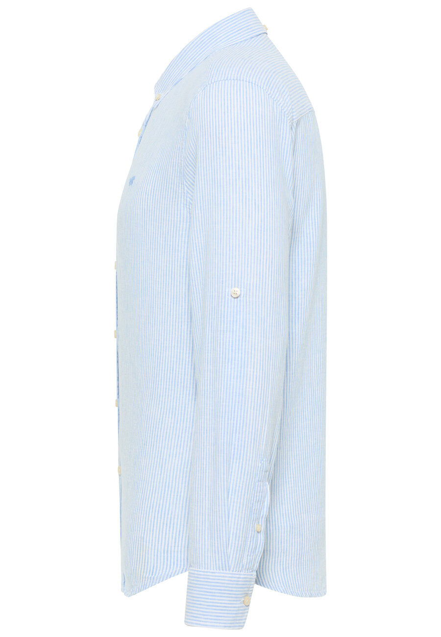 Męska Koszula MUSTANG Rawlins Linen Stripe Small 1015235 12595