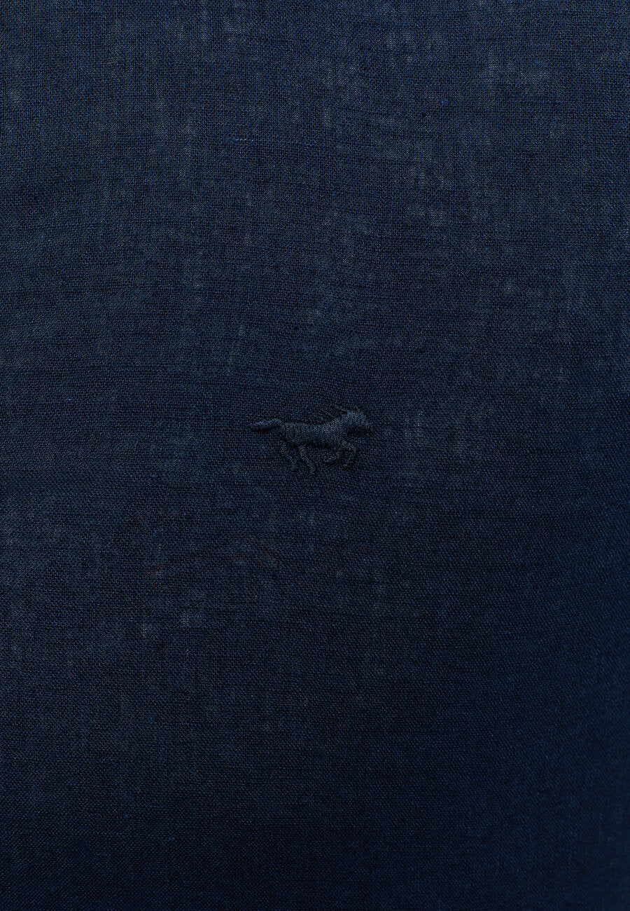 Męska Koszula MUSTANG Rawlins Navy Blazer 1014773 5324