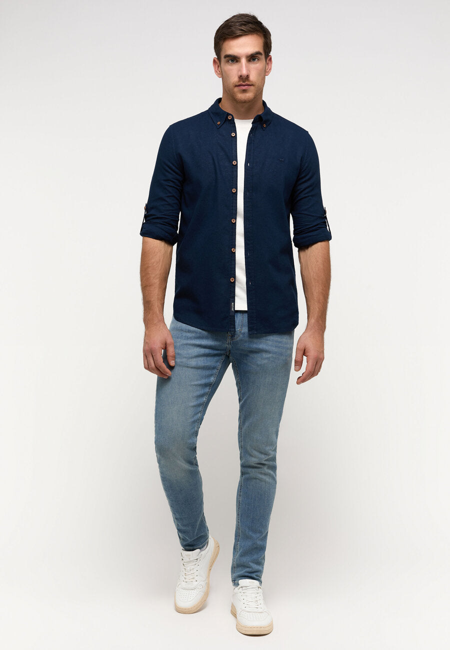 Męska Koszula MUSTANG Rawlins Navy Blazer 1014773 5324
