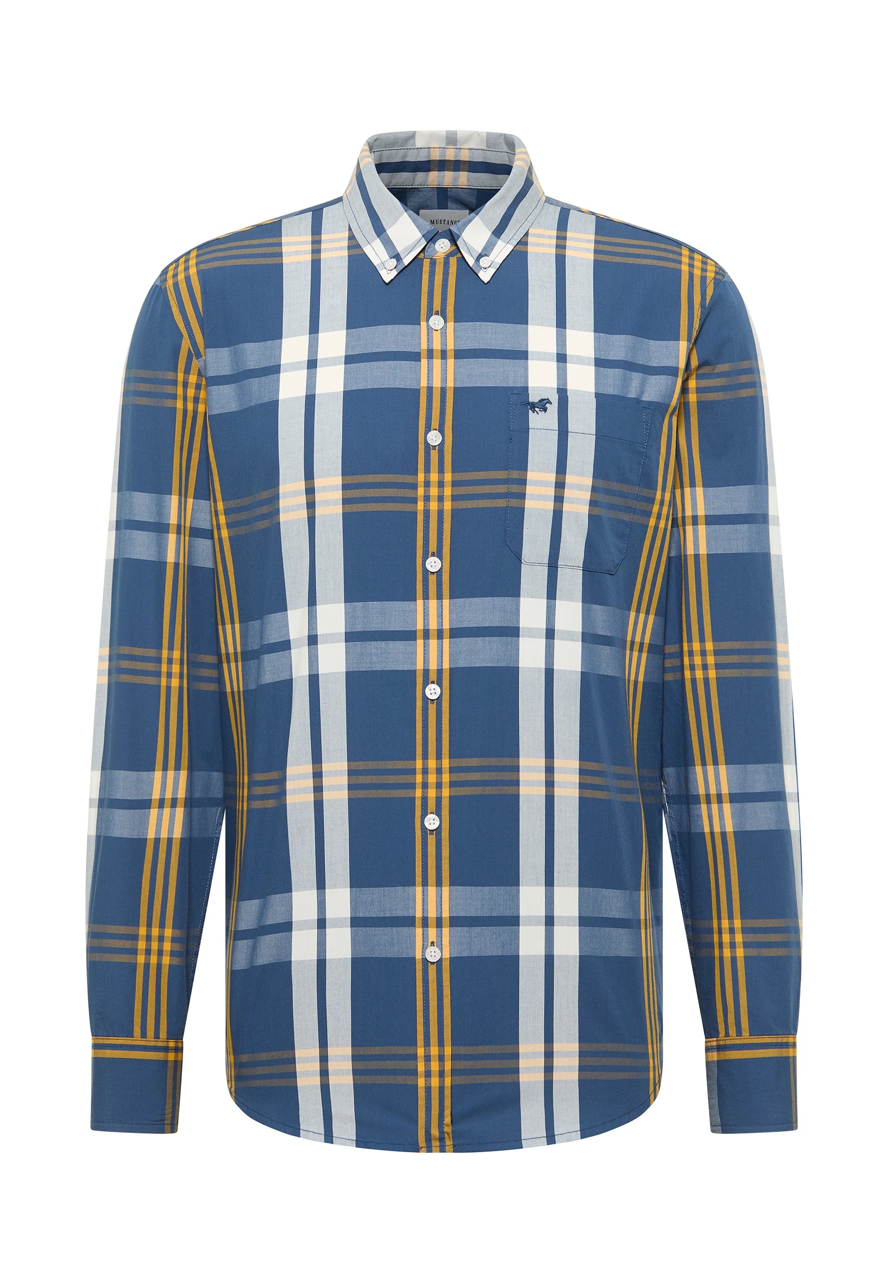 Męska Koszula Mustang Style Chester Big Check Blue 1017529 12859