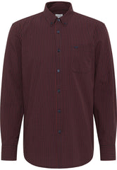 Męska Koszula Mustang Style Chester Brown Navy Gingham 1015905 12668