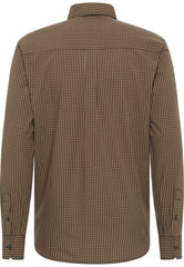 Męska Koszula Mustang Style Chester Gingham Check Brown Navy 1016087 12690