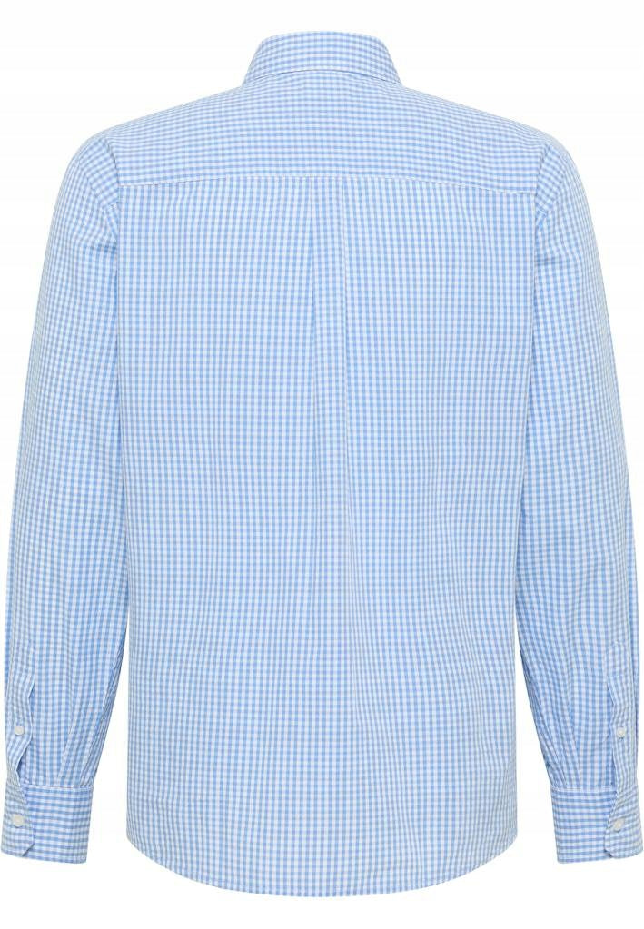 Męska Koszula Mustang Style Chester Gingham Check Light Blue 1016947 12795