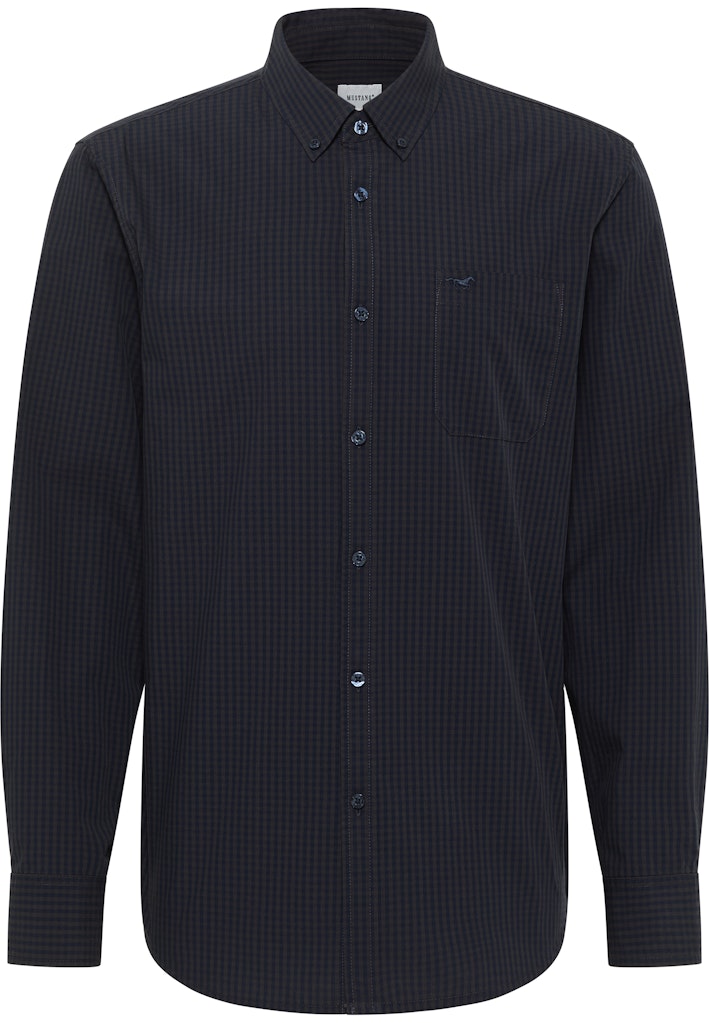Męska Koszula Mustang Style Chester Navy Tonal Gingham 1015905 12667