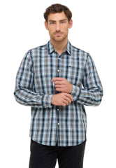 Męska Koszula Mustang Style Chester Poplin Multi Check Blue 1016958 12783