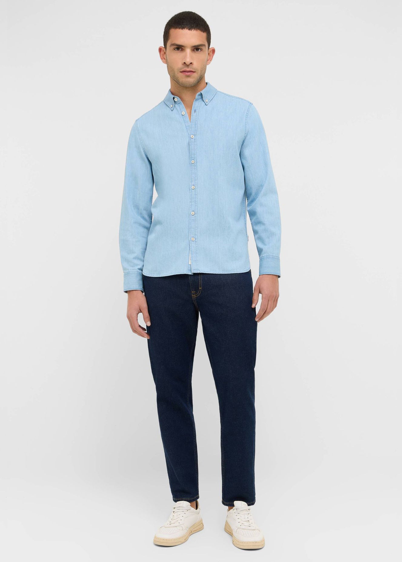 Męska Koszula Mustang Style Cullman Denim Blue 1016946 5000 200