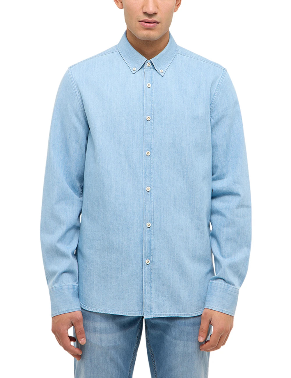 Męska Koszula Mustang Style Cullman Denim Blue 1017541 5000 100