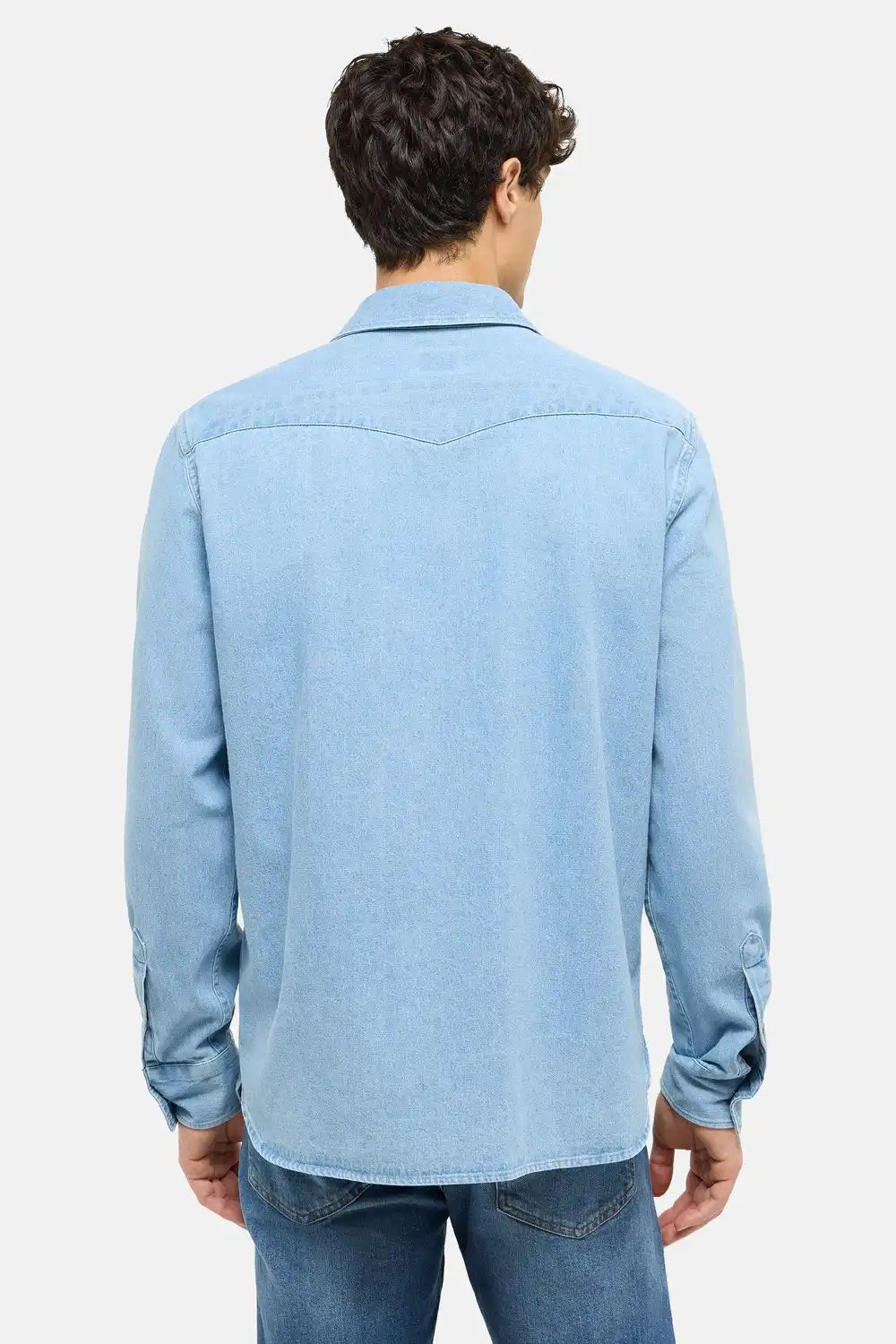 Męska Koszula Mustang Style Duver Denim Blue 1017538 5000 100