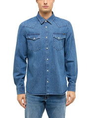 Męska Koszula Mustang Style Duver Denim Blue 1017538 5000 500