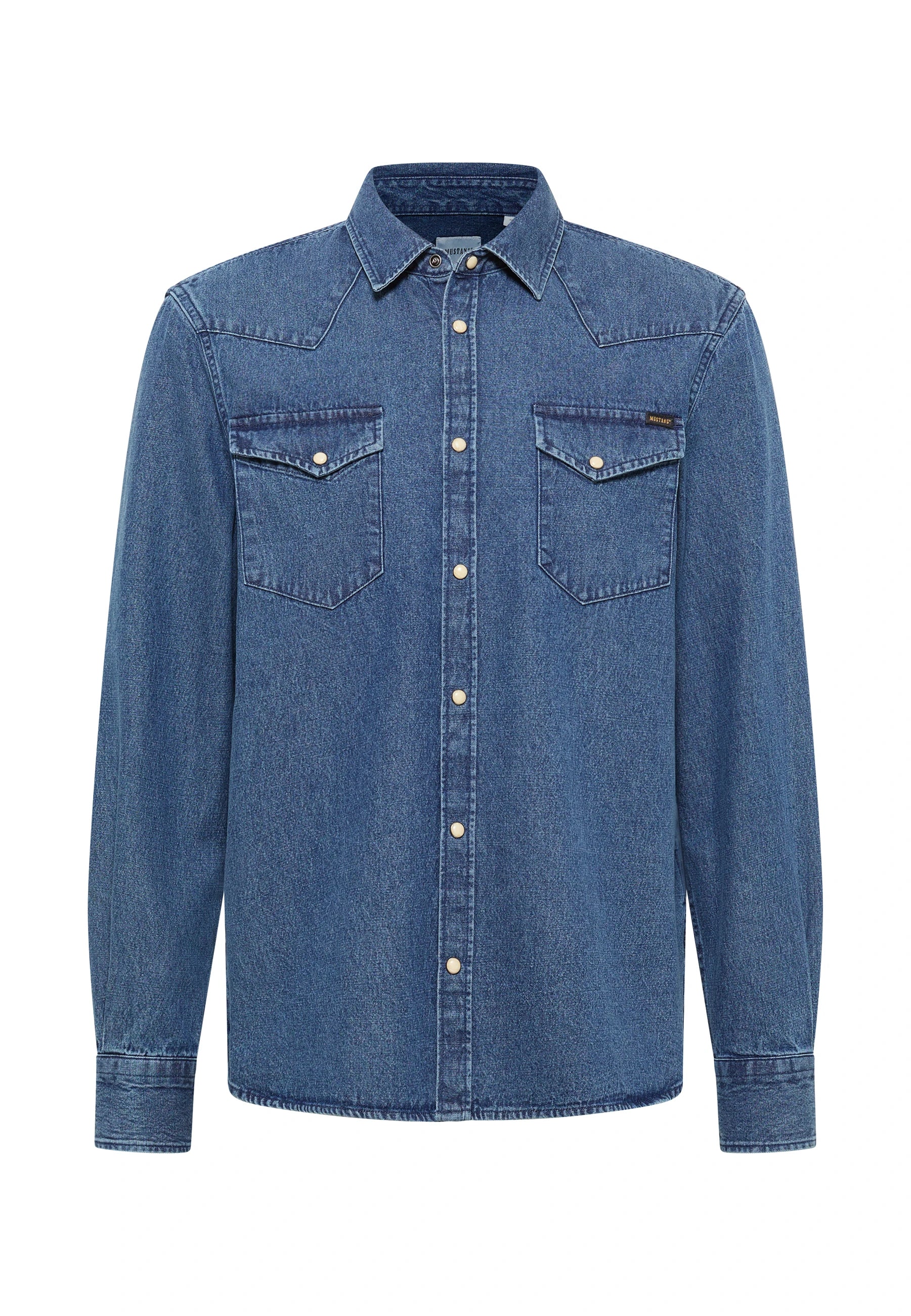 Męska Koszula Mustang Style Duver Denim Blue 1017538 5000 500