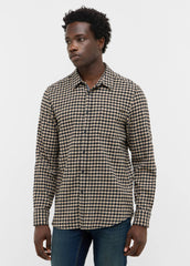 Męska Koszula Mustang Style Eastbridge Brushed Twill Mini Check Black 1016960 12786